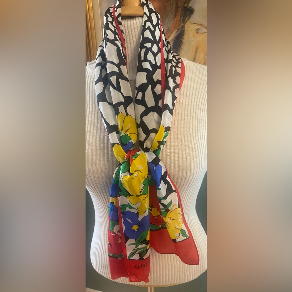 Bill Blass Multi-Colour Silk  Scarf